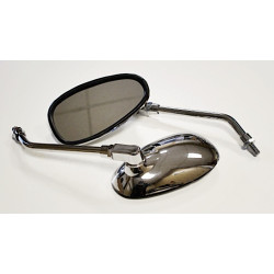 LUSTERKA KPL. GWINT M10 CHROM OWAL - MOTOROWER , MINICHOPER