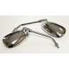 LUSTERKA KPL. GWINT M10 CHROM OWAL - MOTOROWER , MINICHOPER