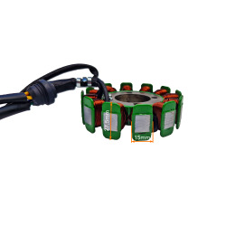 CEWKI ISKROWNIKA (STATOR) 12-ZWOJOWE CB200/250CC CG200/250 ZS 169FMM 5-kabli 88mm