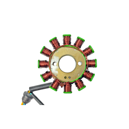 CEWKI ISKROWNIKA (STATOR) 12 ZWOJOWE 5 KABLI CB200/250CC CG200/250 ZS 169FMM 93mm