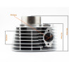CYLINDER KPL. CB250CC ZS 165FMM 65,5mm, CROSS, 4T