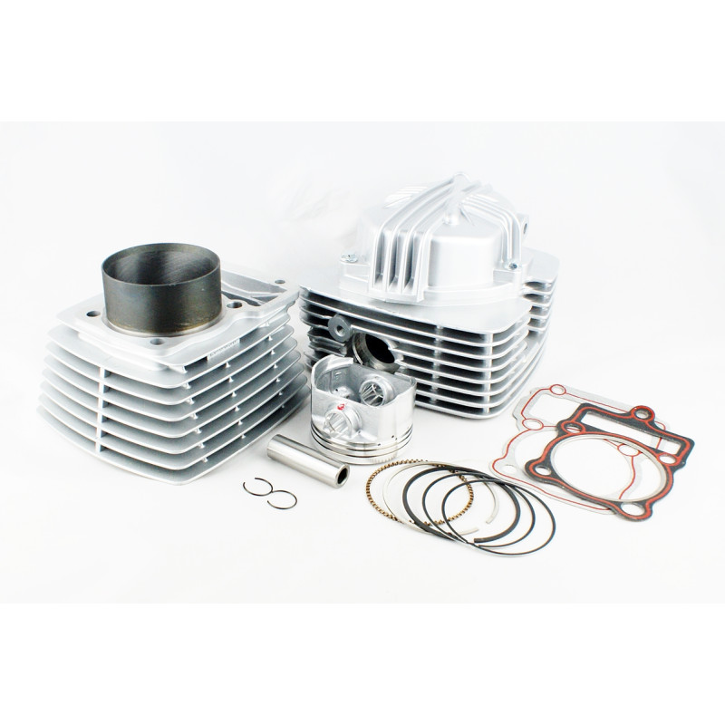 CYLINDER + GŁOWICA KPL. CG250CCM (67mm) -powietrze- typu ZONGSHEN CYLINDER + GŁOWICA KPL. CG250CCM (67mm) -powietrze- typu ZONGSHEN