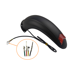 BŁOTNIK TYŁ KUGOO M4 / M4 PRO KOMPLETNY ŚWIATŁO LED POZYCYJNE + STOP