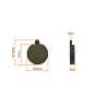 KLOCKI HAMULCOWE XIAOMI KPL. 2SZT. M365/PRO/PRO 2/1S/3/ESSENTIAL