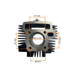 CYLINDER 4T CROSS 125CCM (52,4mm) (sw.14mm) KPL. - ANH ŻELIWNY