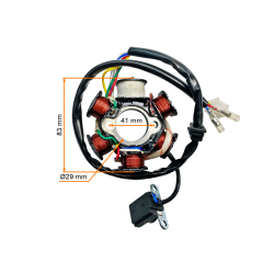 CEWKI ISKROWNIKA (STATOR) 6-ZWOJOWE ATV 150CCM