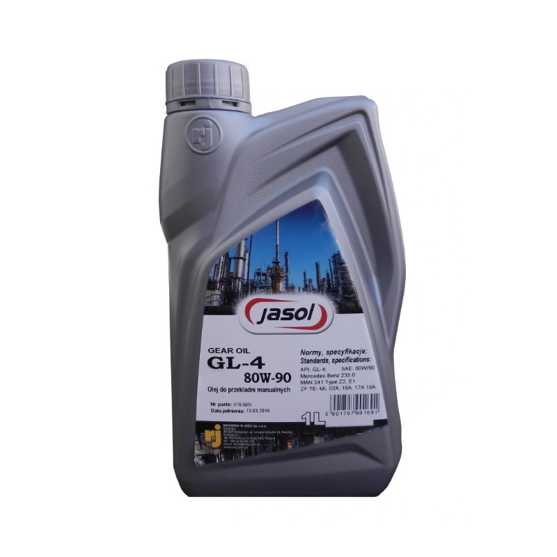 OLEJ PRZEKŁADNIOWY GEAR OIL 80W90 GL-4 1L JASOL OLEJ PRZEKŁADNIOWY GEAR OIL 80W90 GL-4 1L JASOL