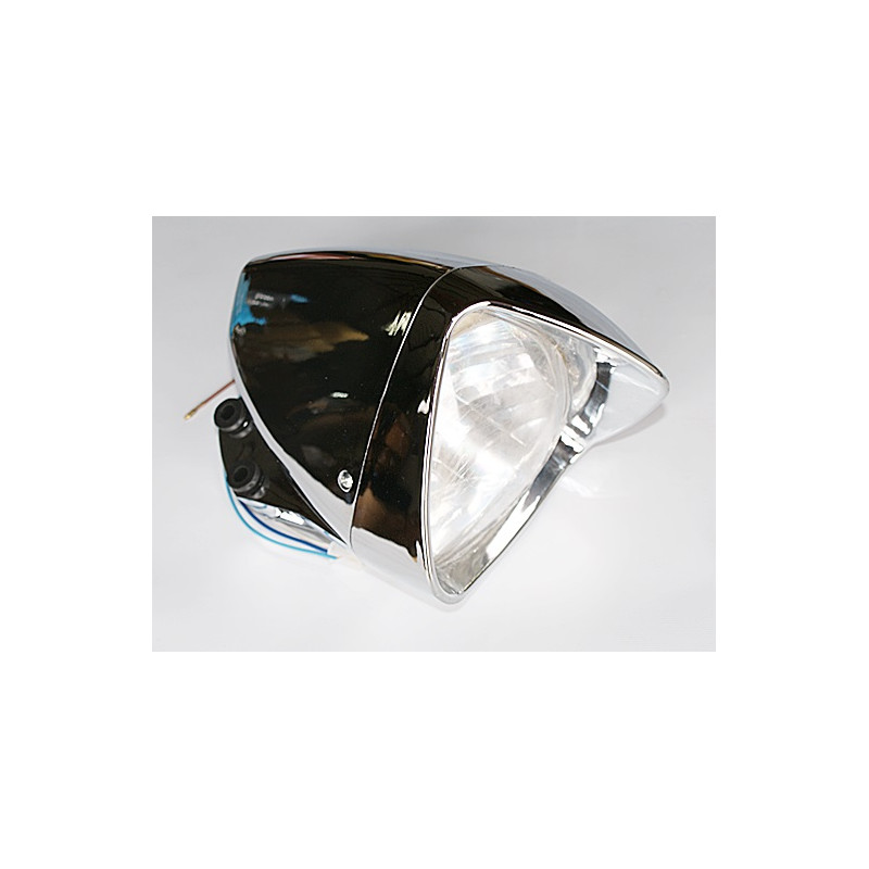 KLOSZ LAMPY PRZÓD CHROM MOTOCYKL - OKRĄGŁA