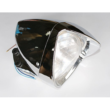 KLOSZ LAMPY PRZÓD CHROM MOTOCYKL - OKRĄGŁA
