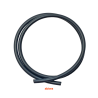 PRZEWÓD PALIWOWY śr.wew.4 MM  (50cm) CZARNY