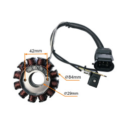 CEWKI ISKROWNIKA (STATOR) 12-ZWOJOWE PIAGGIO 125/250CC