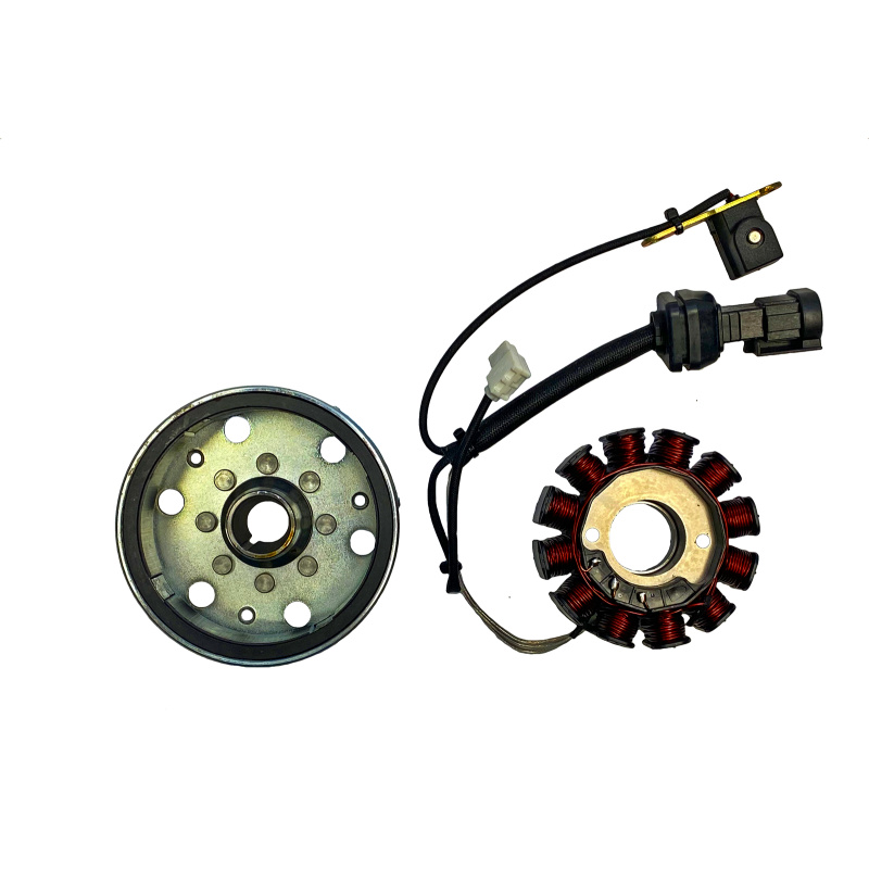 KOŁO MAGNESOWE + CEWKI ISKROWNIKA (STATOR) PIAGGIO FLY 125 GILERA RUNNER 200