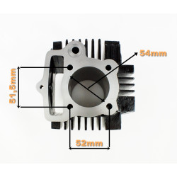 CYLINDER 4T 125CCM (54mm) (sw.14mm) KPL.- MANUAL - MOTOROWER , ATV