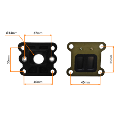 KOLEKTOR SSĄCY Z ZAWOREM PŁYTKOWYM POCKET BIKE, KRÓCIEC GAŹNIKA Z MEMBRANĄ MINI POCKET