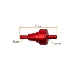 FILTR PALIWA - POCKET BIKE TUNING CZERWONY 6mm