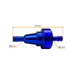 FILTR PALIWA - POCKET BIKE TUNING NIEBIESKI 6mm