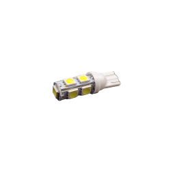 ŻARÓWKA LED W5W T10 9 LED SMD BARWA BIAŁA XENON - 2szt. - BEZ ECE