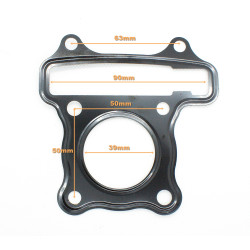 USZCZELKA GŁOWICY(metal) + CYLINDRA + RURY WYDECHOWEJ 4T 50CCM (39mm)