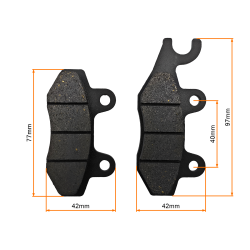 KLOCKI HAMULCOWE TYŁ OGAR ZIPP 9mm