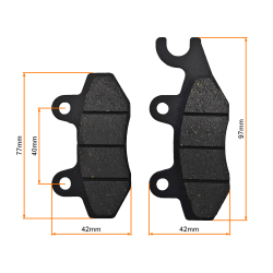 KLOCKI HAMULCOWE TYŁ - ŻBIK , TRIAD , KOYOT , KYMCO AGILITY 4T ( PRZÓD )
