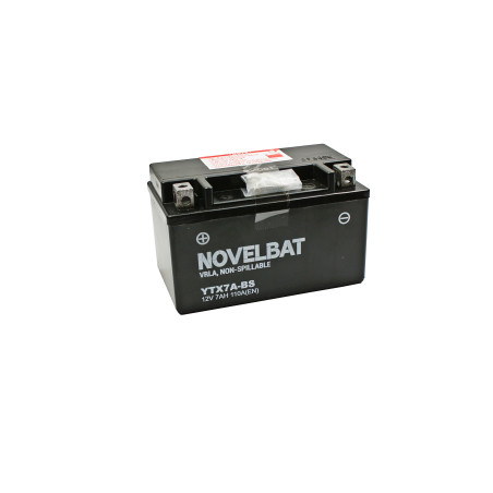AKUMULATOR 12V YTX7A-BS NOVELBAT AGM FA (fabrycznie zalany) 7Ah 110A