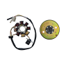 KOŁO MAGNESOWE + CEWKI ISKROWNIKA (STATOR) GY6 4T