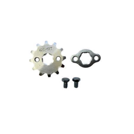 ZĘBATKA ZDAWCZA PRZÓD 420-12 Z+ZABEZPIECZENIE (ŚR.17mm)
