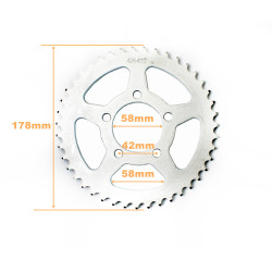 ZĘBATKA TYŁ 428-43 ROMET OGAR 900, fi-54mm