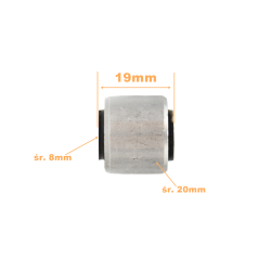 TULEJA METALOWO-GUMOWA ZIMMERBLOCK 20x8x19