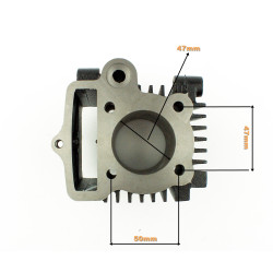 CYLINDER 4T 70CCM (47mm) (sw.13mm) KPL. - MANUAL - MOTOROWER , MINICHOPER , ATV